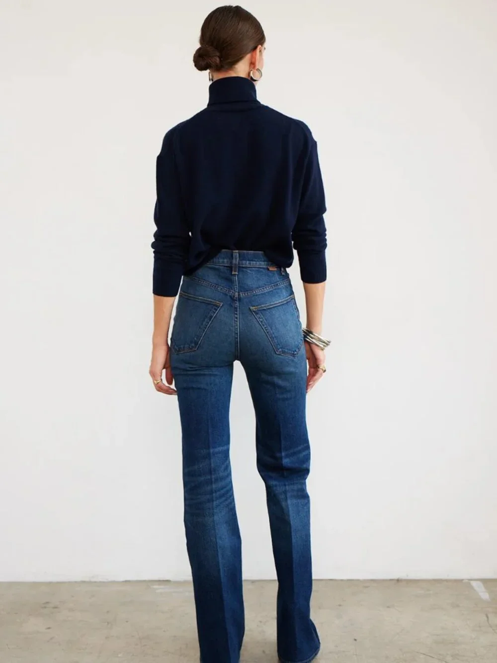 Jamie Haller The Crease Jean in Distressed Dark 27 - Picture 2 of 7